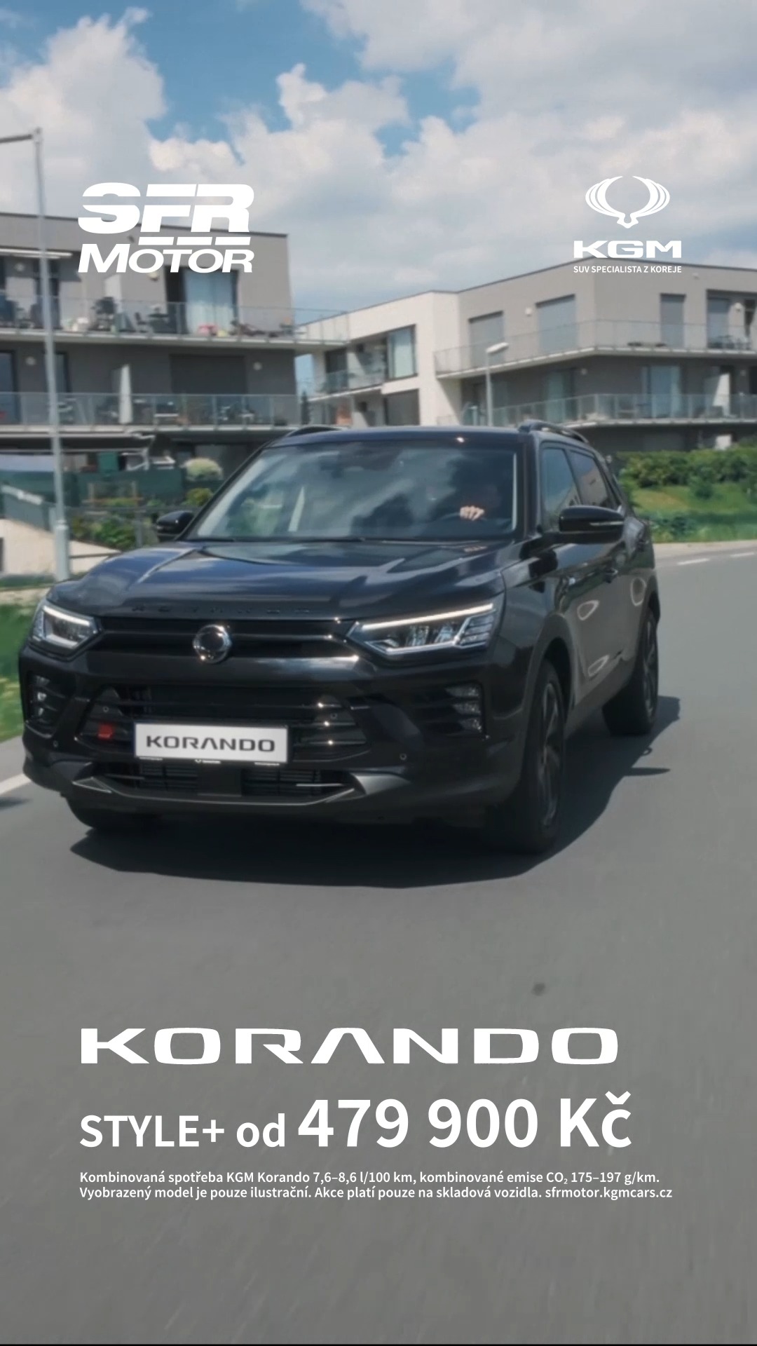 Skladové KGM Korando ve výbavě Style+ teď pořídíte už od 479 900 Kč.